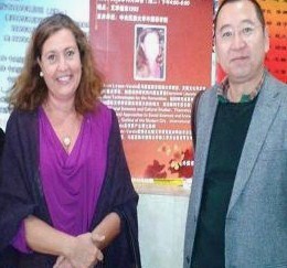 Li Qinben and Asun López-Varela at Institute World Literature Beijing